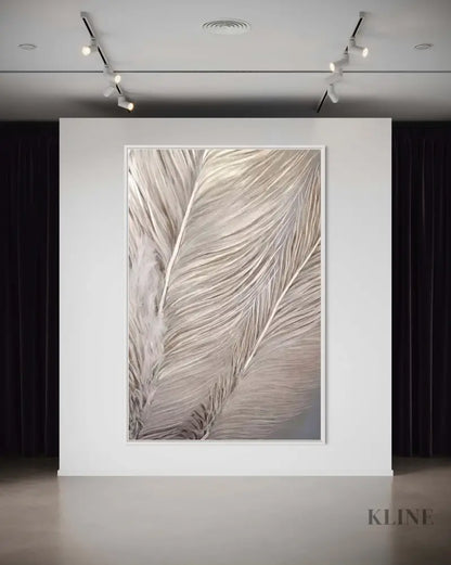 Silver Feather - Hand Painting