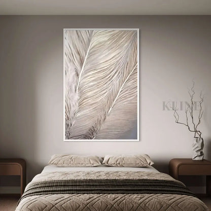 Silver Feather - Hand Painting