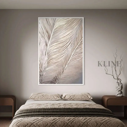 Silver Feather - Hand Painting