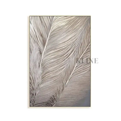 Silver Feather - Hand Painting