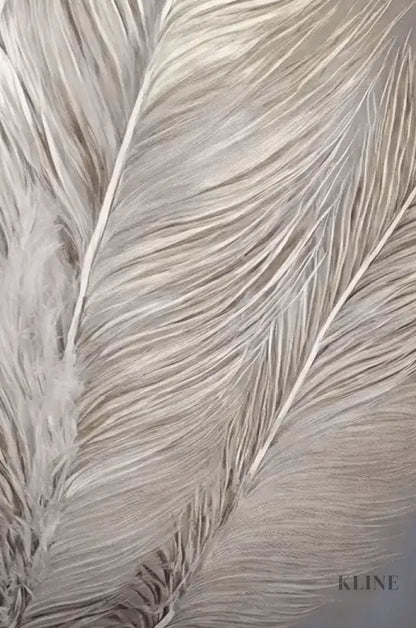 Silver Feather - Hand Painting
