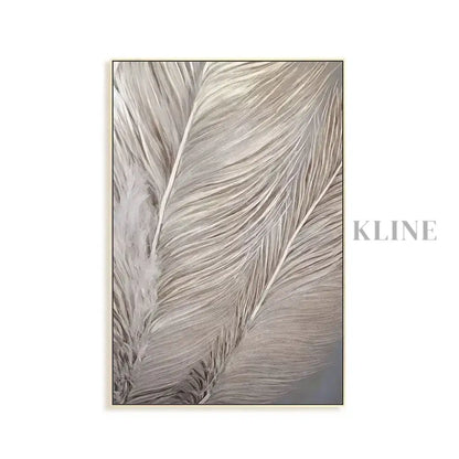 Silver Feather - Hand Painting
