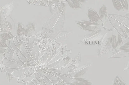Silver Flowers - Hand Painting