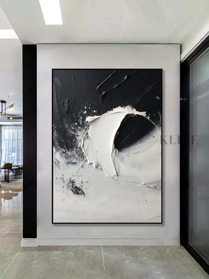 Single Wave Textured Wall Art - Hand Painting