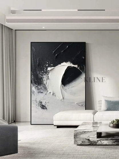 Single Wave Textured Wall Art - Hand Painting