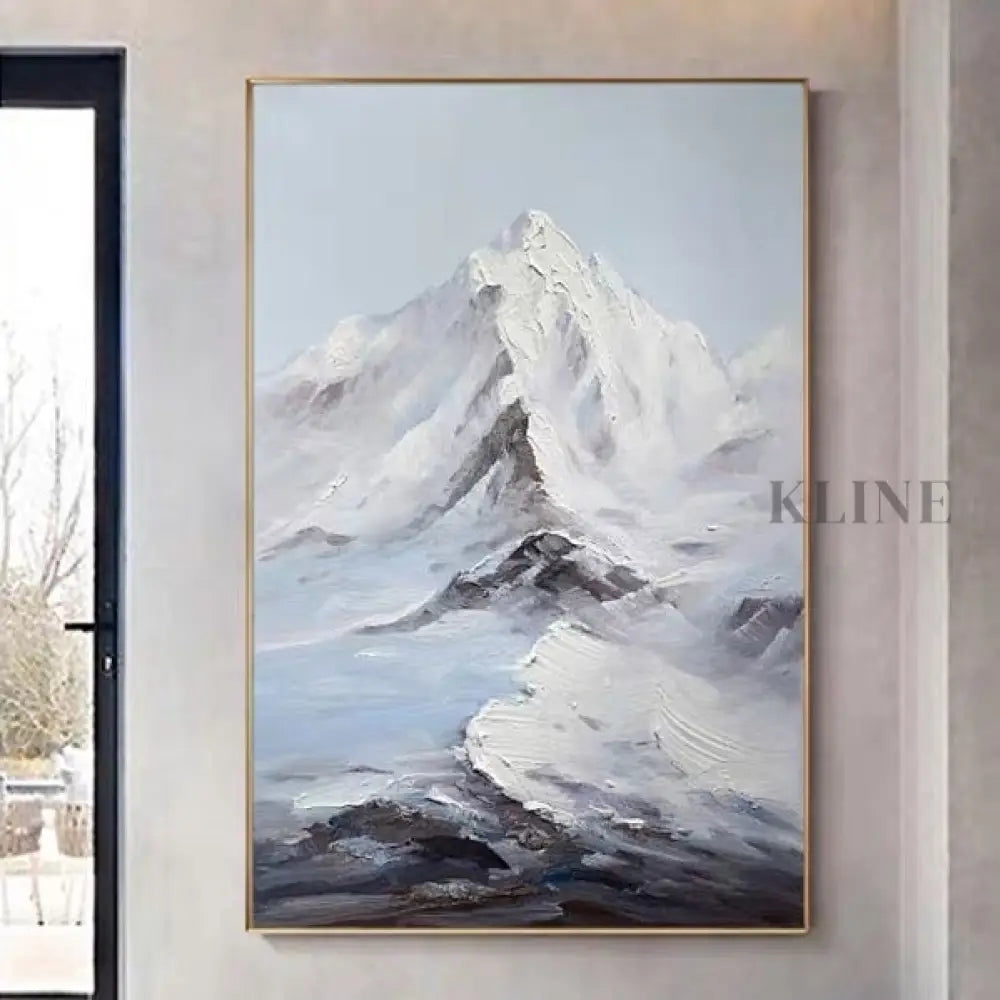 Snow Capped Mountain - Hand Painting