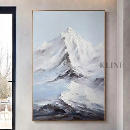 Snow Capped Mountain - Hand Painting