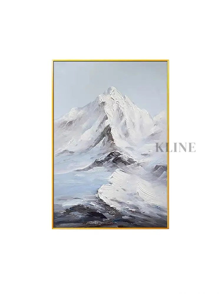 Snow Capped Mountain - Hand Painting