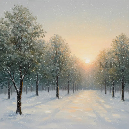 Snowbound Silence - Hand Painting