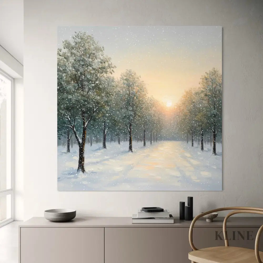 Snowbound Silence - Hand Painting