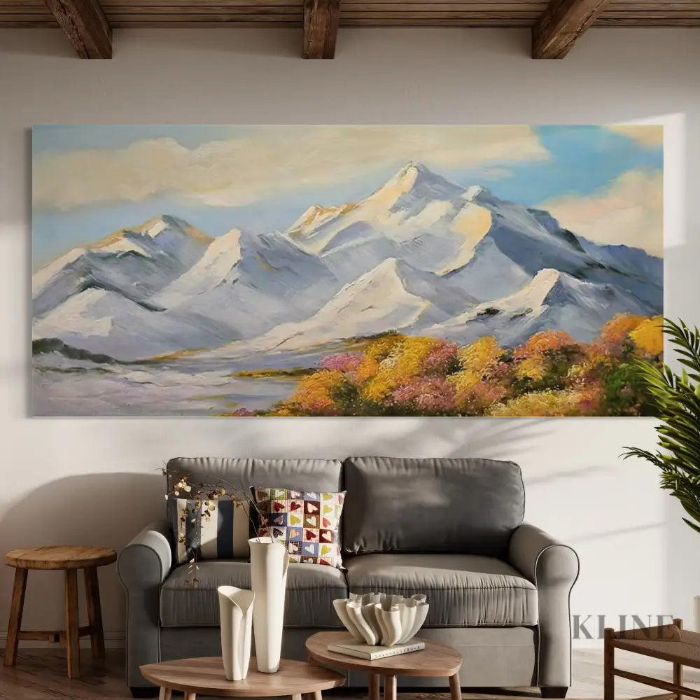 Snowfall on the Sacred - Hand Painting