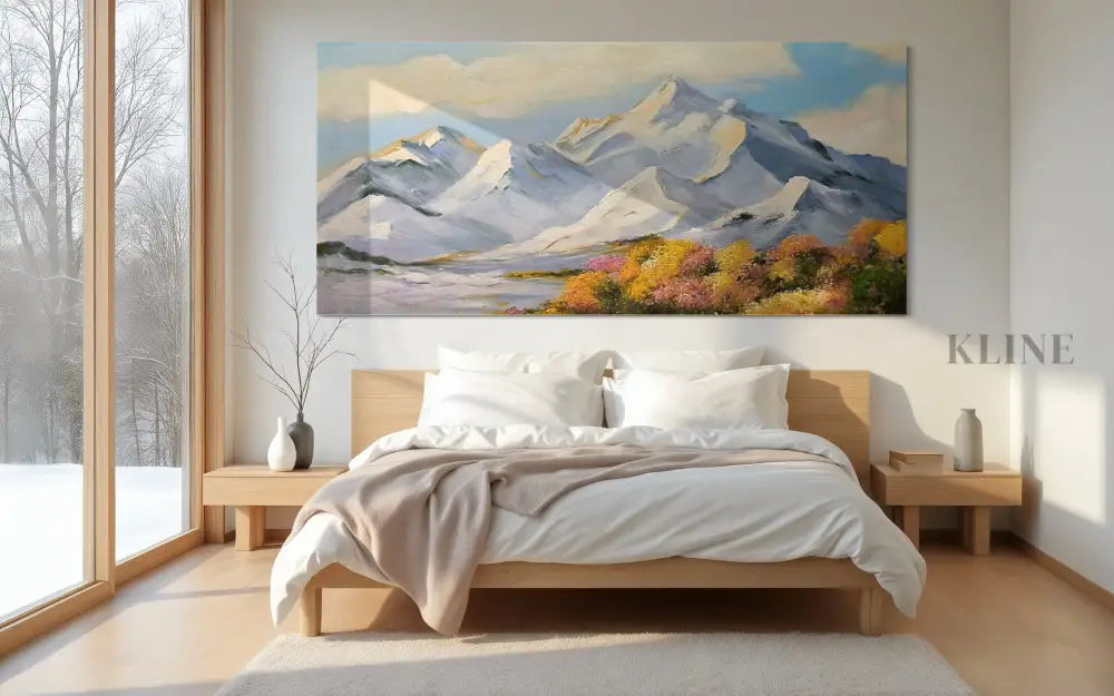 Snowfall on the Sacred - Hand Painting 