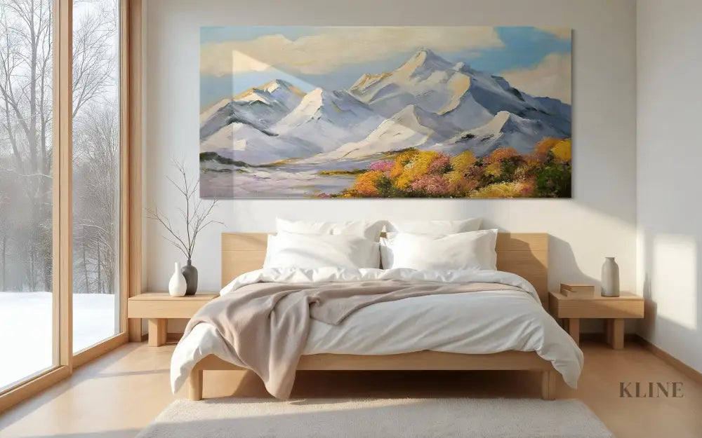 Snowfall on the Sacred - Hand Painting 