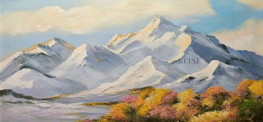 Snowfall on the Sacred - Hand Painting Pinturas originales en venta