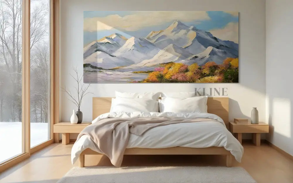 Snowfall on the Sacred - Hand Painting