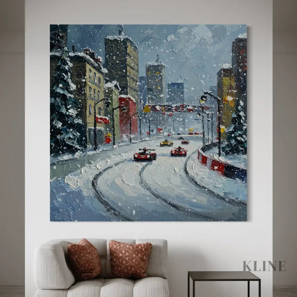 Snowfall Speedway - Hand Painting