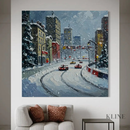 Snowfall Speedway - Hand Painting