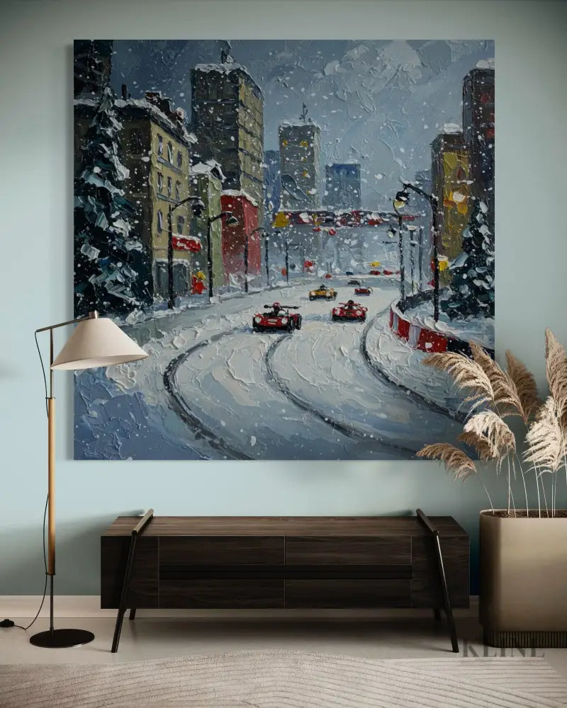 Snowfall Speedway - Hand Painting