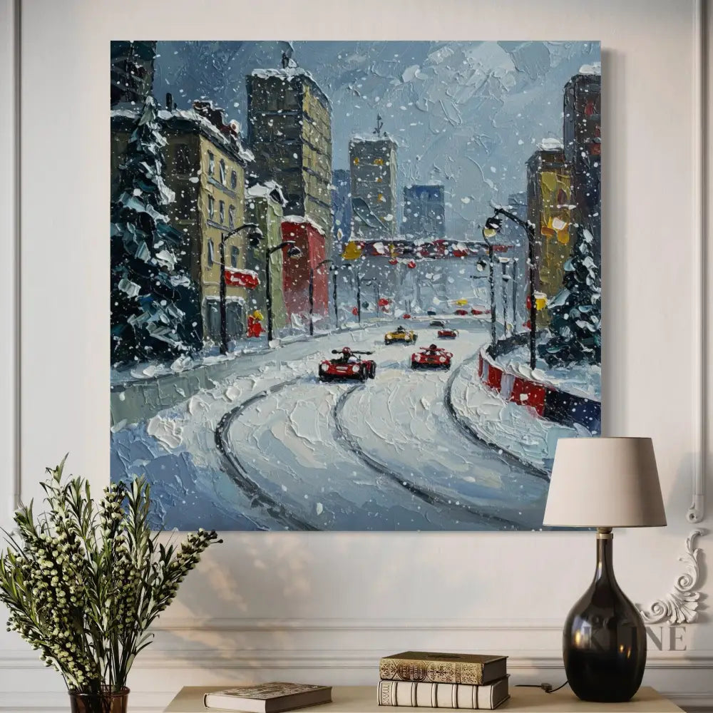 Snowfall Speedway - Hand Painting