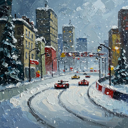 Snowfall Speedway - Hand Painting