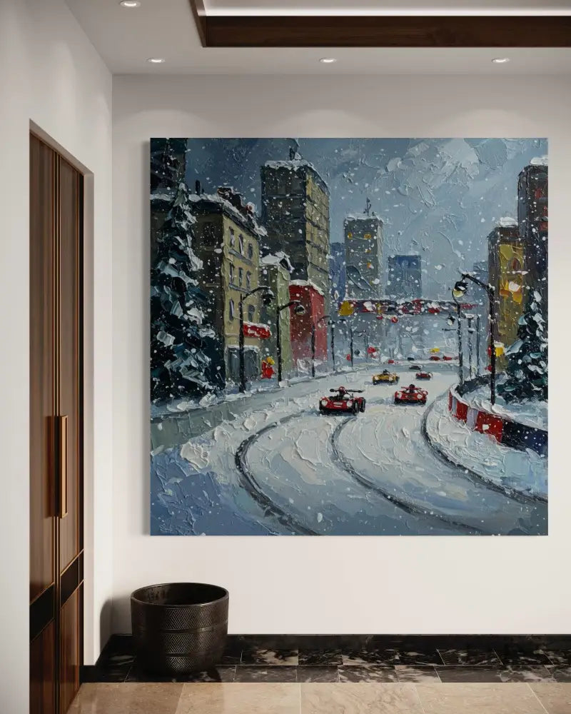 Snowfall Speedway - Hand Painting