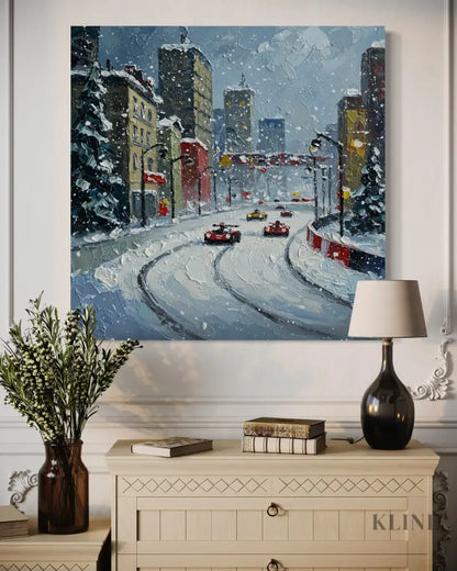 Snowfall Speedway - Hand Painting