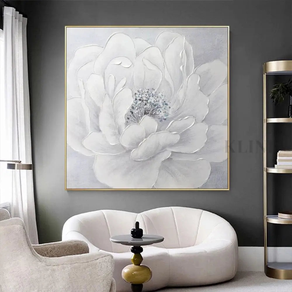Soft Blossom Composition - Hand Painting Decorazione da parete Wabi Sabi