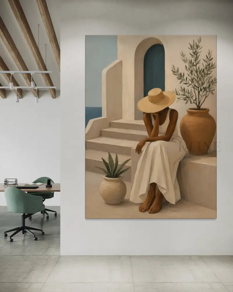 Somewhere in the Aegean - Hand Painting Art mural de salon
