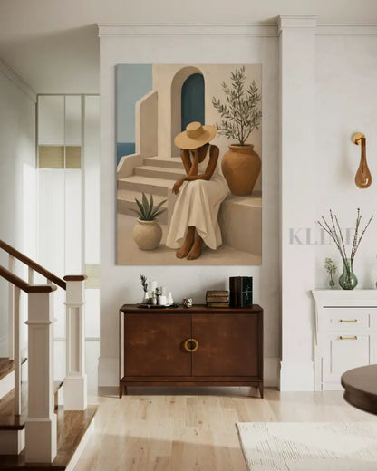 Somewhere in the Aegean - Hand Painting