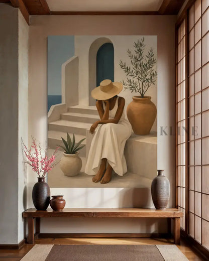 Somewhere in the Aegean - Hand Painting