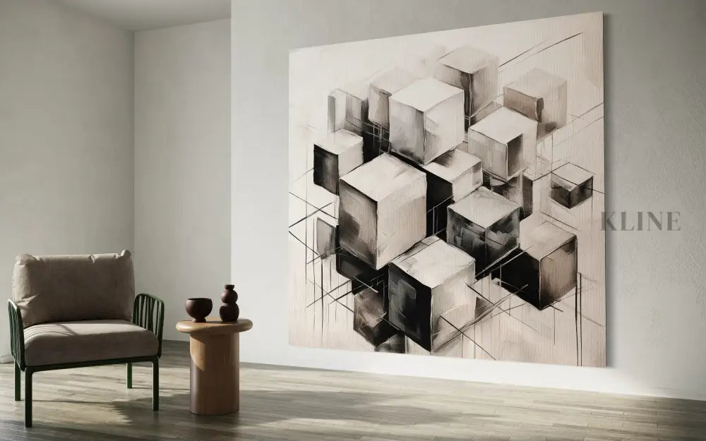 Space Slums 3 - Hand Painting Art mural tendance