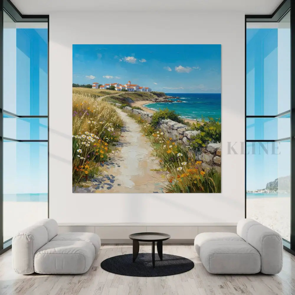 Spanish Seaside Elegance - Hand Painting Travel Collection