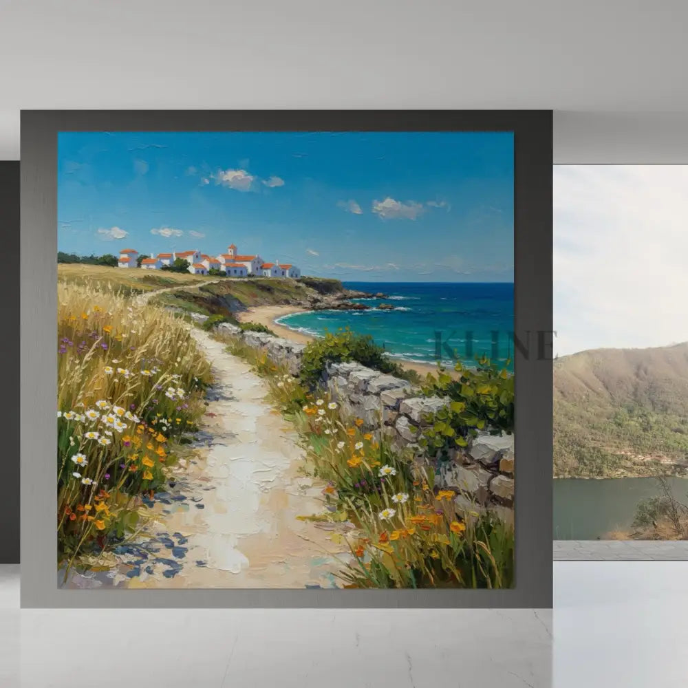 Spanish Seaside Elegance - Hand Painting Oferta de viernes negro