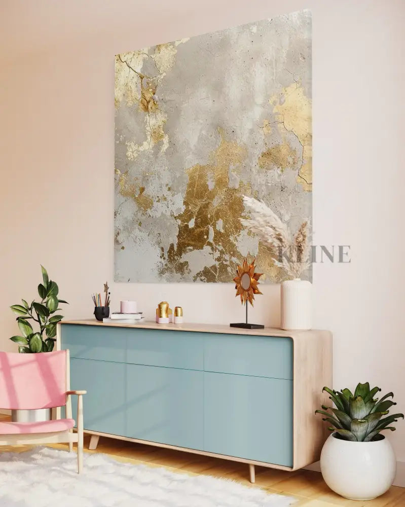Hand-painted wall art & Arte della parete su tela