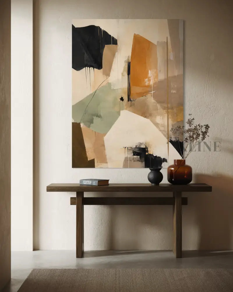 Spatial Memory - Hand Painting Vertical Wall Art & Paintings