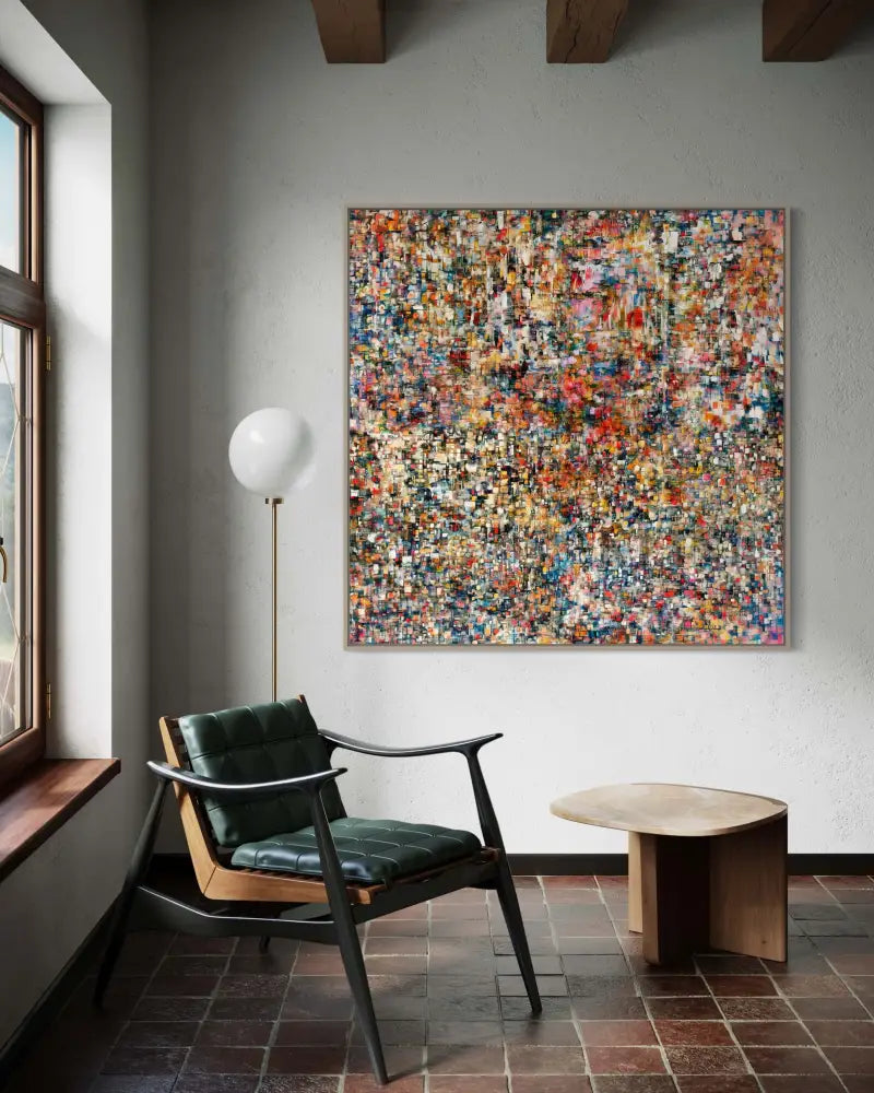 Spectrum Of Hues - Hand Painting Wandkunst für das Esszimmer