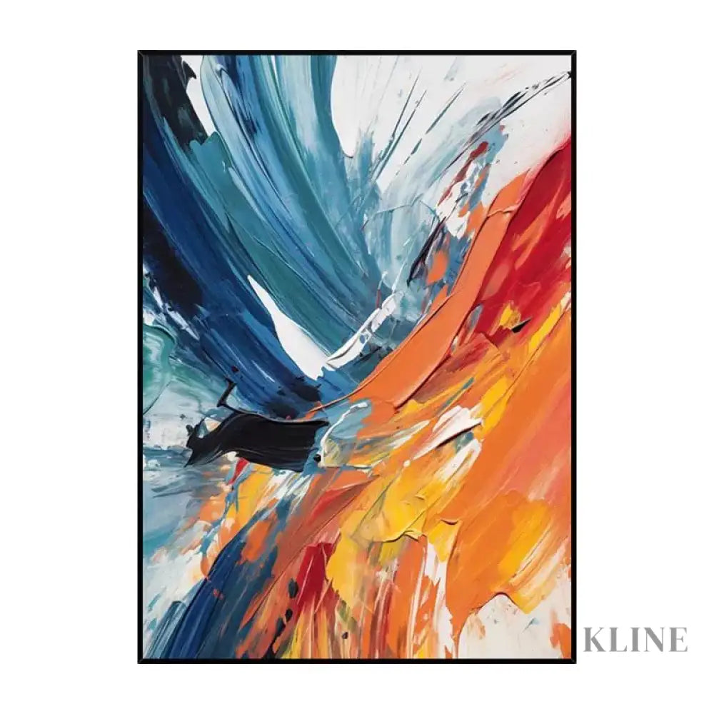 Spring Multicolor Canvas Oil Painting - Hand Painting