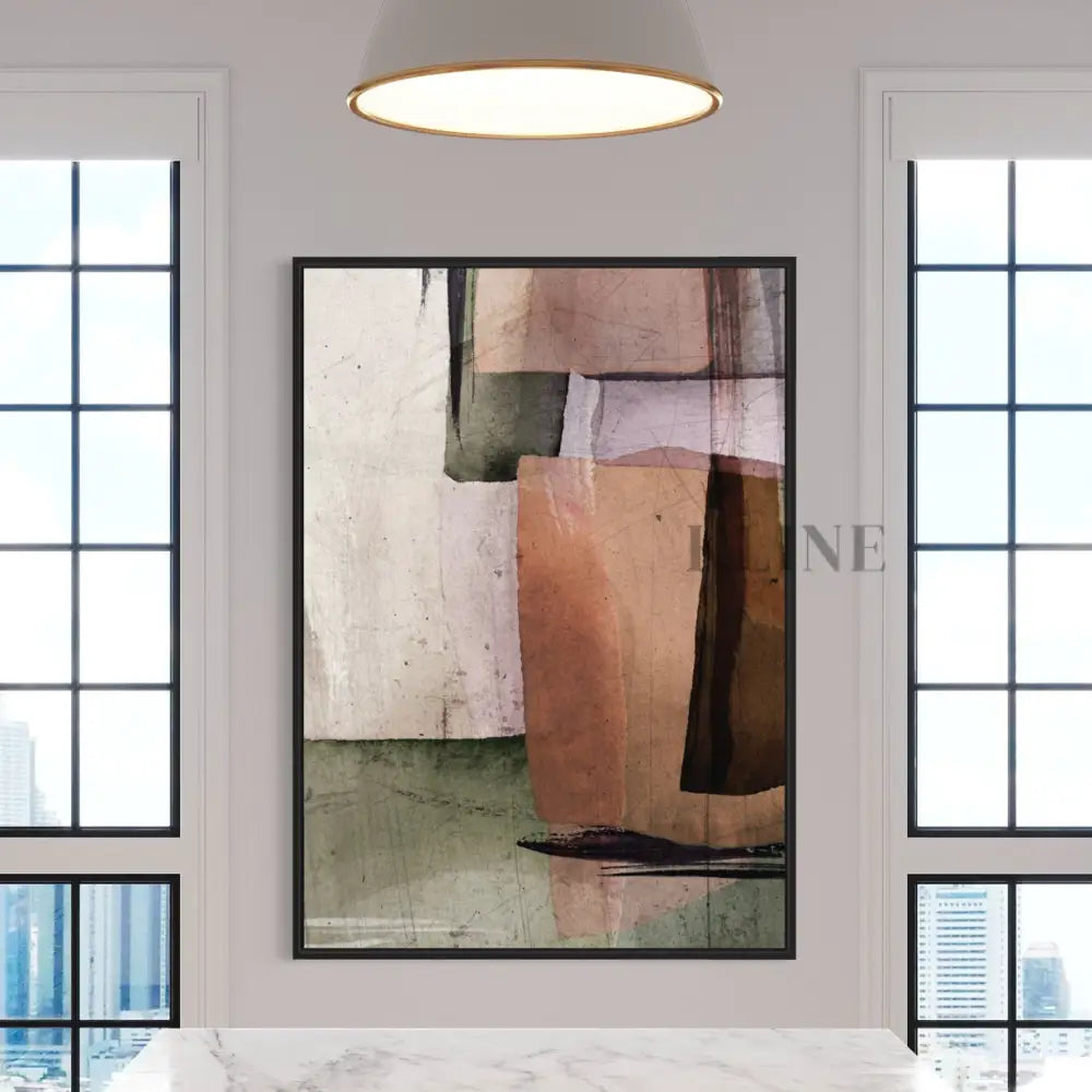 Square Abstract Warm 1 - Hand Painting Large Wall Art