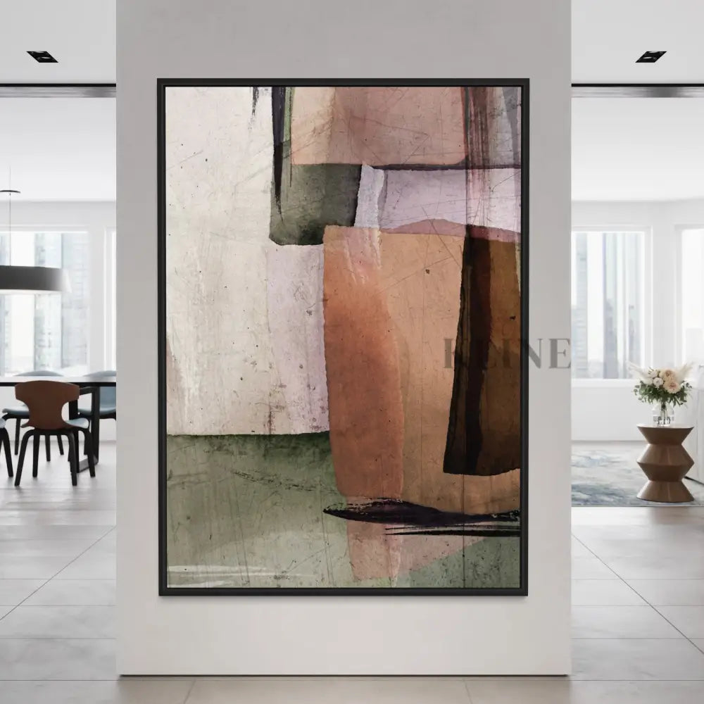 Square Abstract Warm 1 - Hand Painting Large Wall Art
