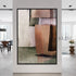 Square Abstract Warm 1 - Hand Painting