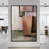 Square Abstract Warm 1 - Hand Painting
