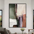 Square Abstract Warm 2 - Hand Painting
