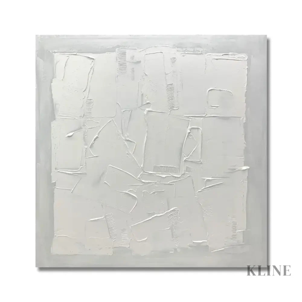 Square White Patches - Hand Painting 