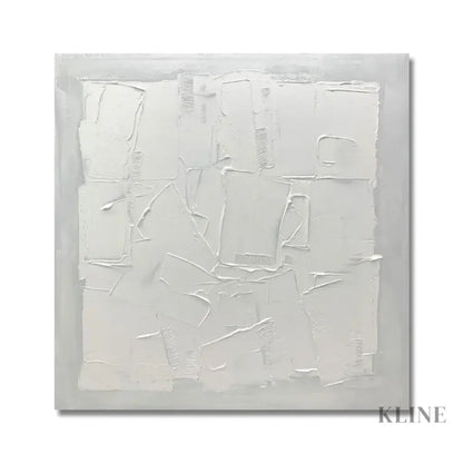 Square White Patches - Hand Painting