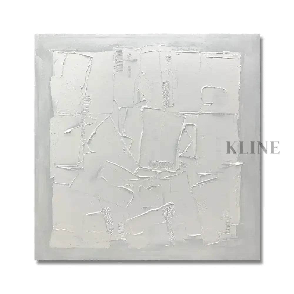 Square White Patches - Hand Painting 
