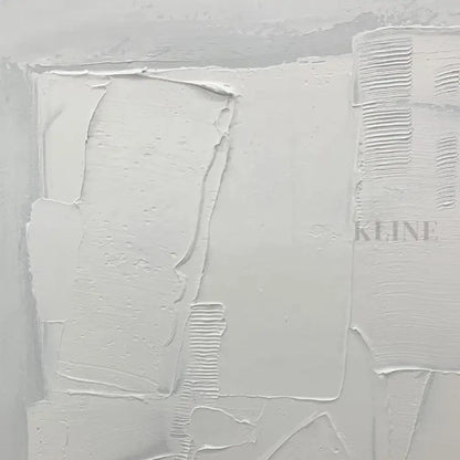 Square White Patches - Hand Painting