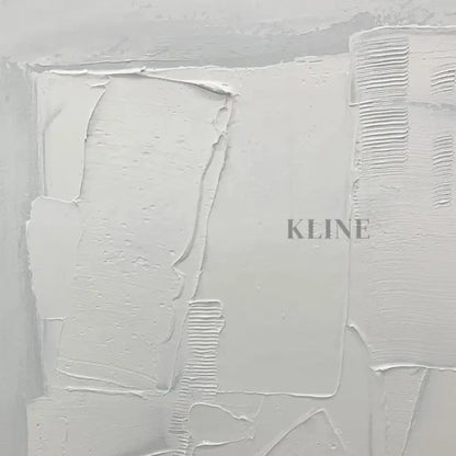 Square White Patches - Hand Painting