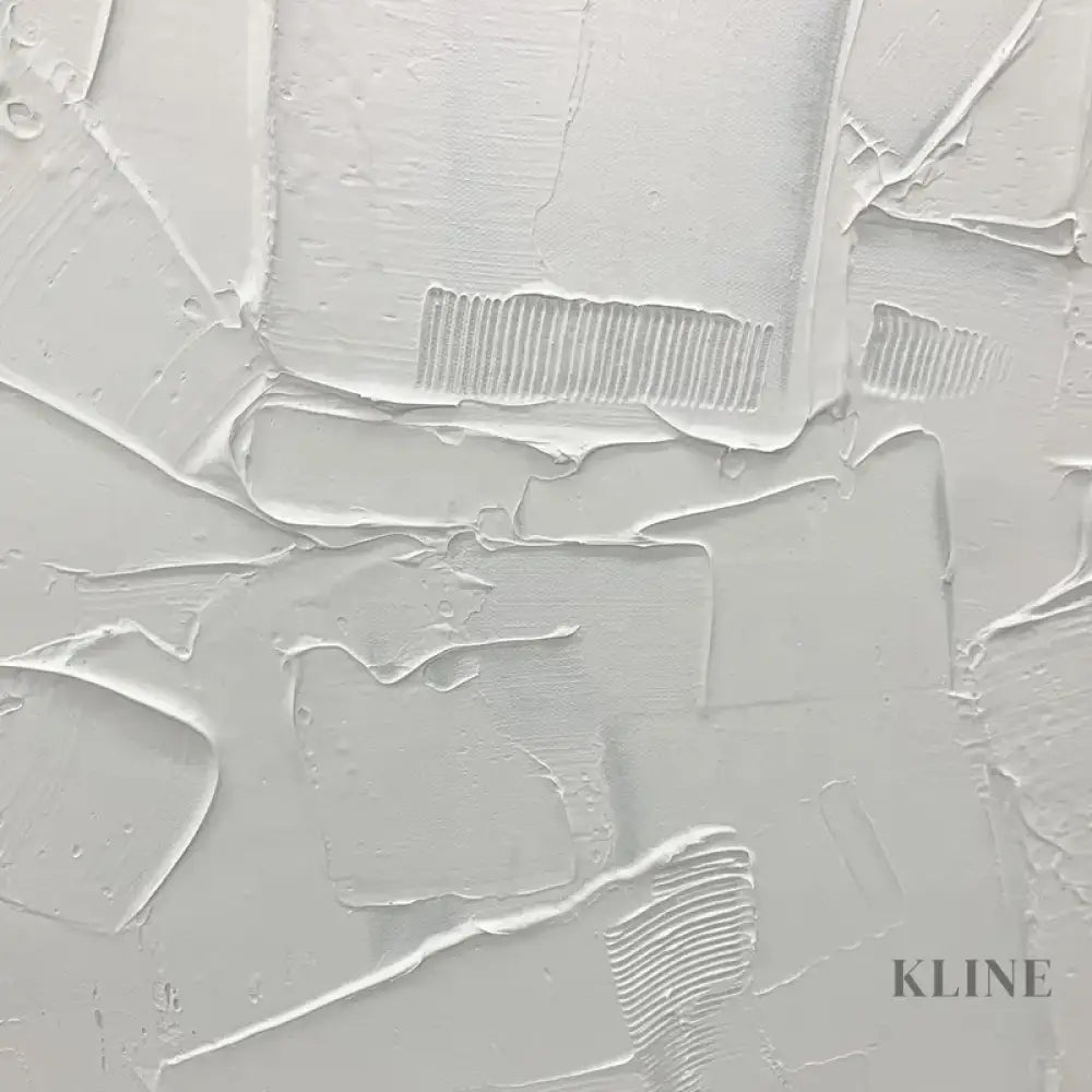 Square White Patches - Hand Painting