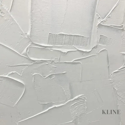 Square White Patches - Hand Painting
