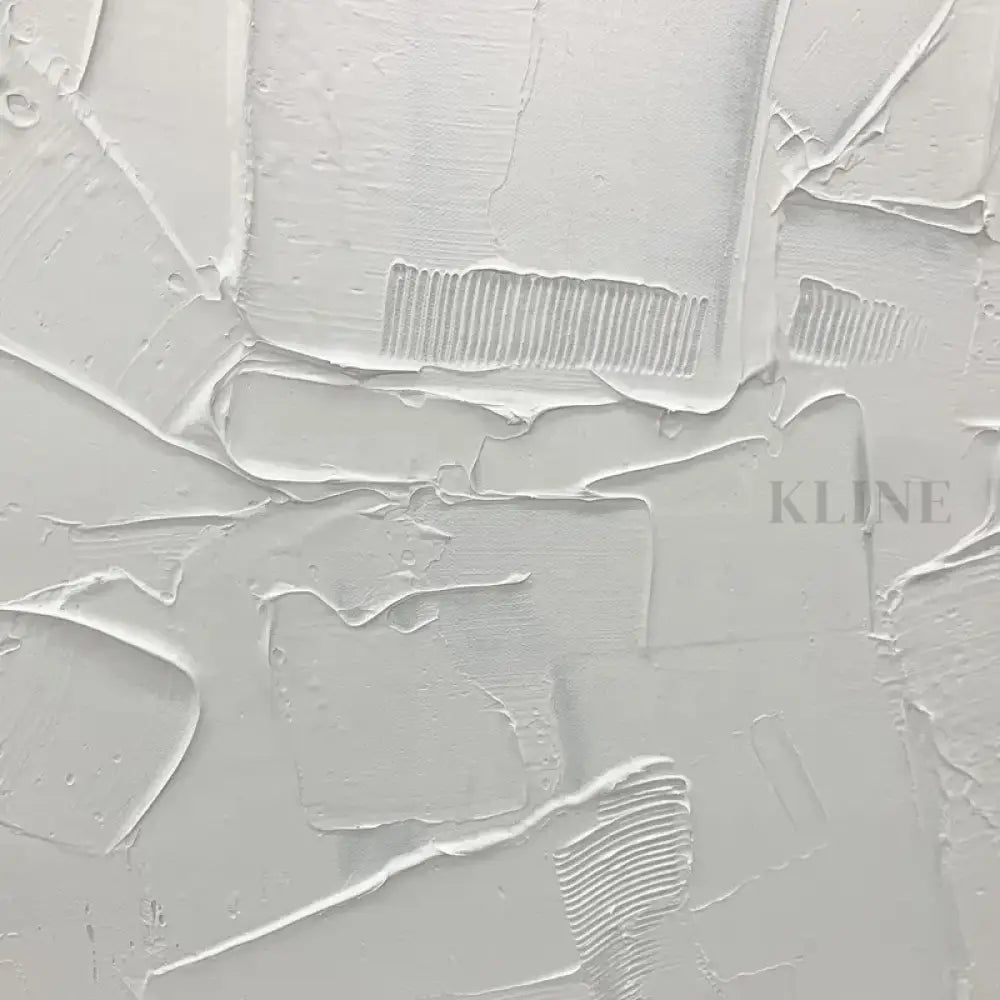 Square White Patches - Hand Painting